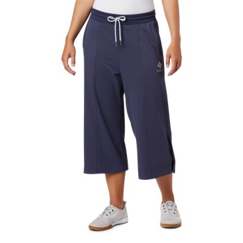 Columbia Ženske Hlače - Park Wide Leg Capri Tamnoplave | QERY-42837